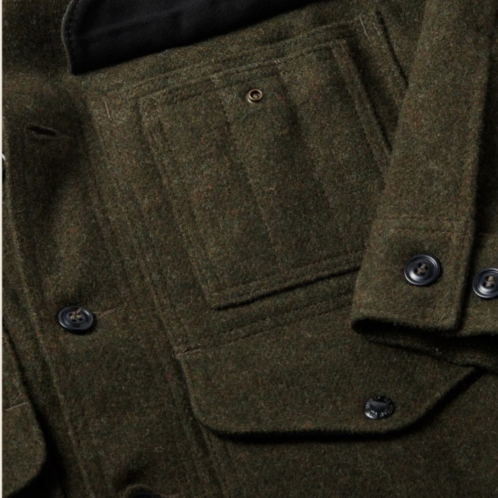 Filson Olive Green Wool Jacket - Picture 10 of 14